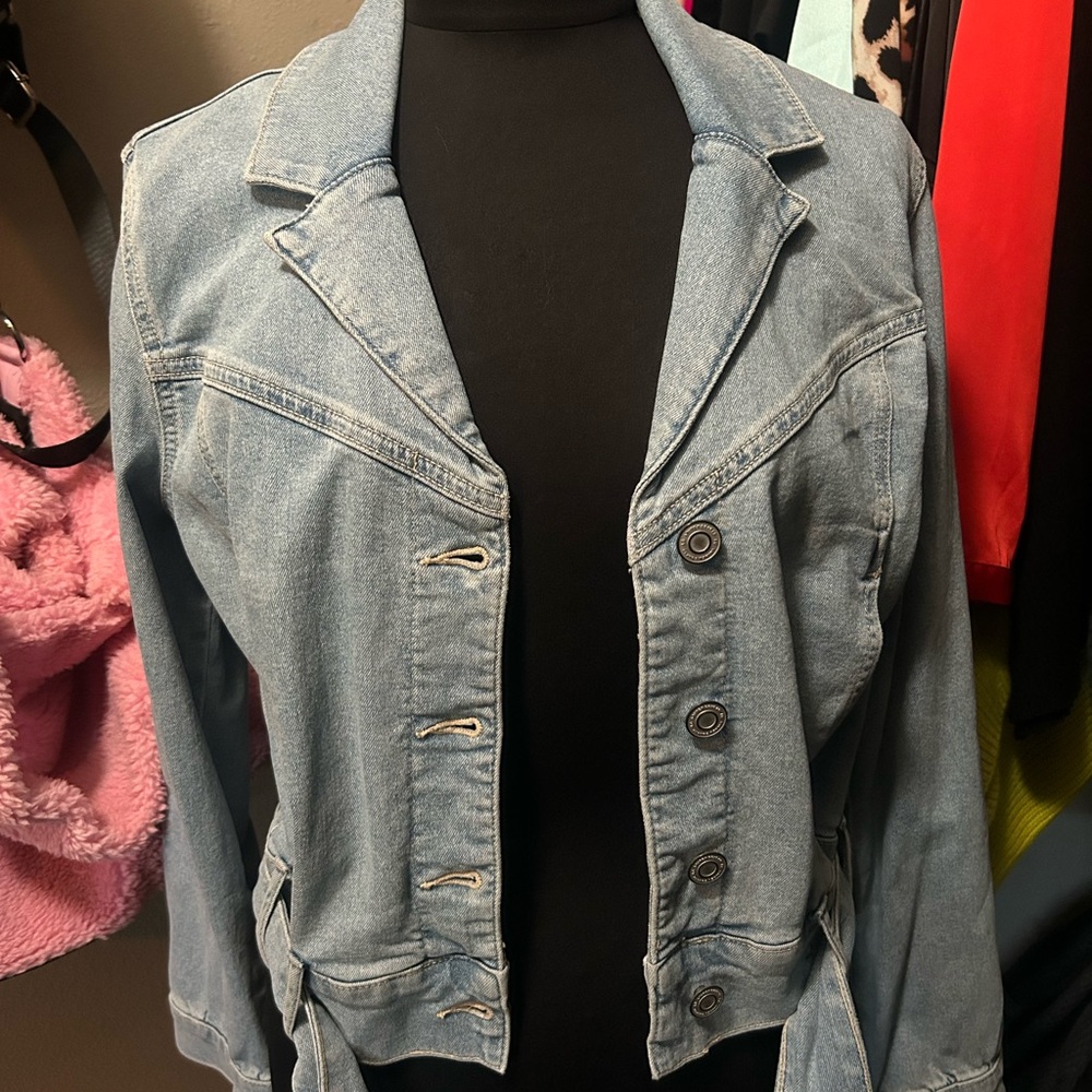 LC Lauren Conrad Light Blue Jean Jacket